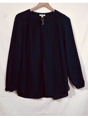 Max Studio | Top | Navy Blue Blouse